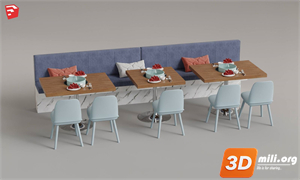 Cafe Furniture Skp Files 